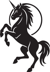 Obraz premium black and white horse