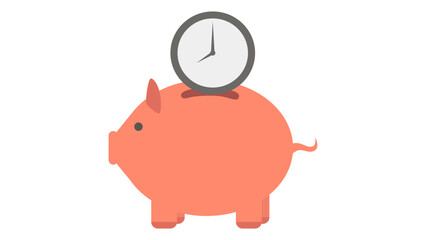 piggy bank with coin