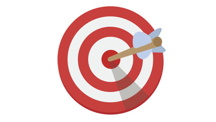 red dart hitting target © Ibrahim