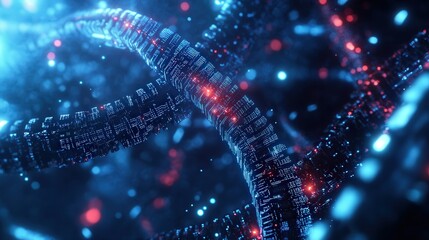 A biotech-enhanced AI processor optimizing human-machine interaction, bridging neural networks with artificial intelligence