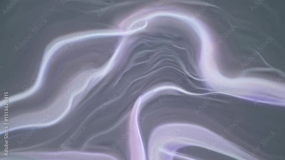 Aufkleber fluid lines transforming, shifting colors, blending dynamically in vibrant abstract motion graphic d