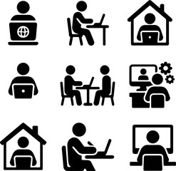 real estate icon set