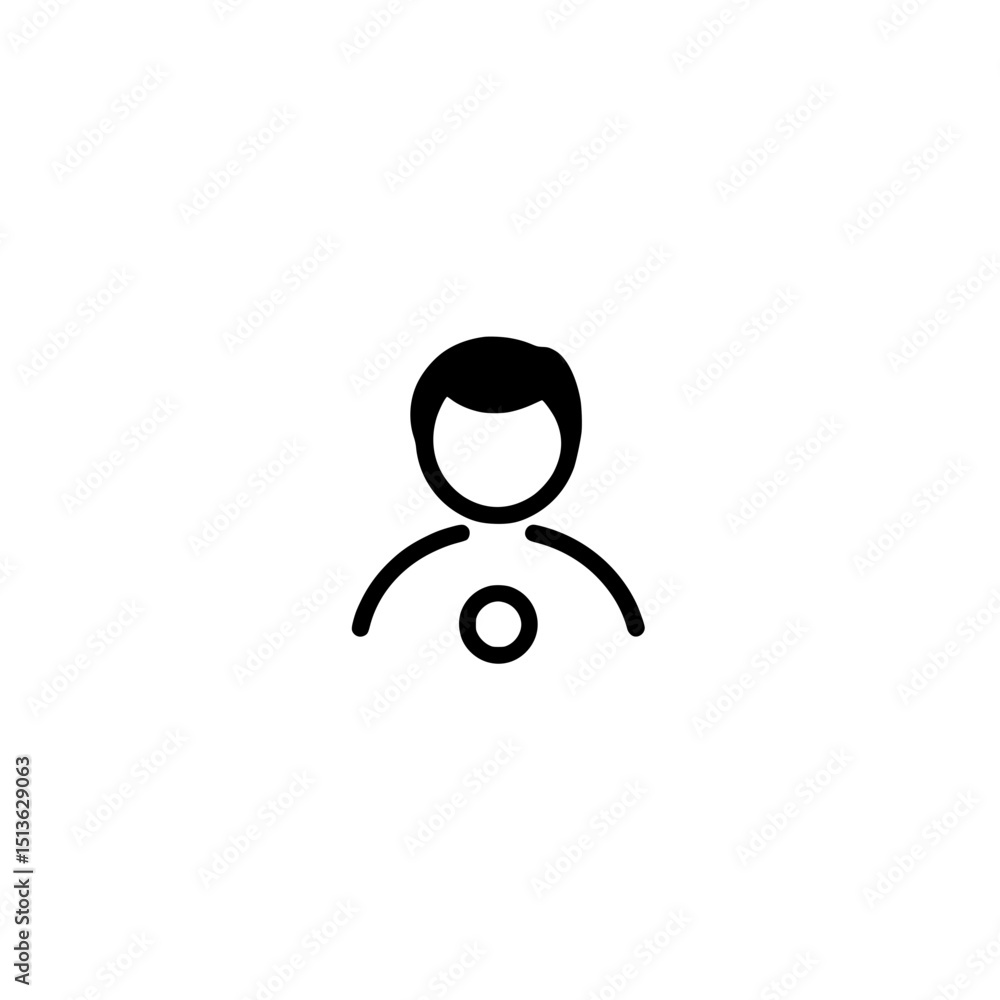 Poster access status icon vector