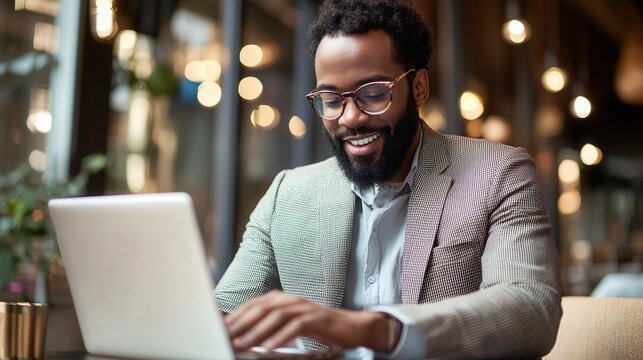 A business strategist using an AI chatbot, which is unlocking advanced market insights and trends through machine learning and big data analytics