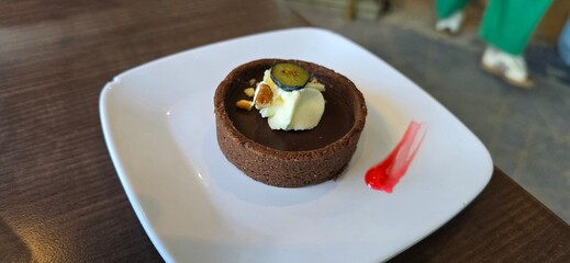 cake with chocolate