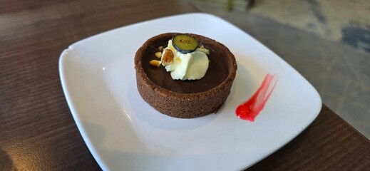 cake with chocolate