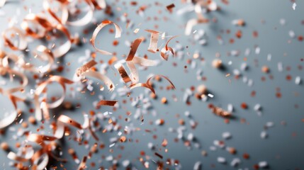 Vibrant and playful confetti floats in the air, embodying the spirit of celebration and joy, capturing the essence of festive moments and the excitement of special occasions.