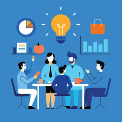 Office Conference Room With Business Team