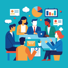 Business Meeting With Presentation and Discussion