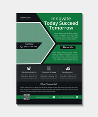 corporate business flyer design template