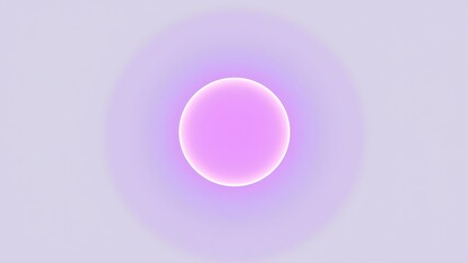 Obraz premium Glowing orb with soft purple gradient illustrating energy and futuristic technologies concepts