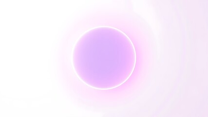 Obraz premium Soft glow of a glowing light circle with subtle pastel shades and delicate gradient.