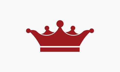 A vector red crown design.