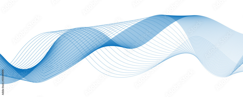 Poster modern glowing wavy lines with technology connection concept.vector design speed lines on transparen