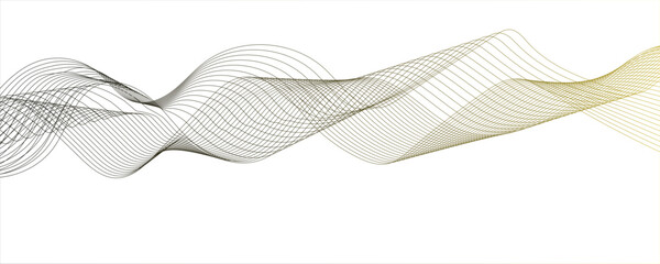 Abstract grey smooth element swoosh speed wave modern stream background. Abstract frequency sound wave lines and twisted curve lines background. Visual music wave frequencies rhythm. 