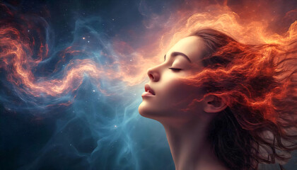  Abstraktion Infrarot-Tr&auml;ume 16х9. Hintergrund f&uuml;r das Design.