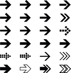 Flat arrow Vector collection