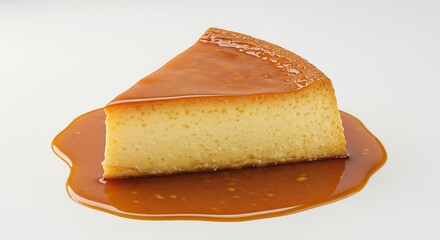 Photo: Delicious Slice of Caramel Flan with Caramel Sauce mexican food
