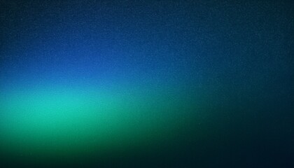 Obraz premium dark green blue glowing grainy gradient background noise texture backdrop webpage header banner design