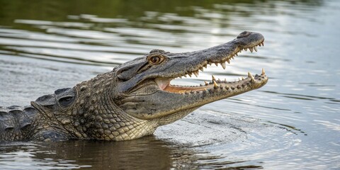 Fototapeta premium alligator in the everglades