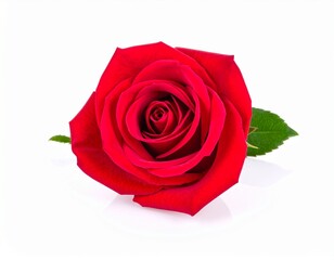 Rose flower isolated on white background 
