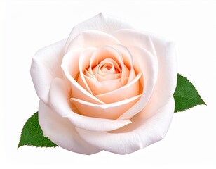 Rose flower isolated on white background 