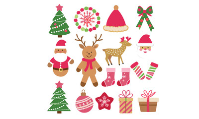 Christmas elements set