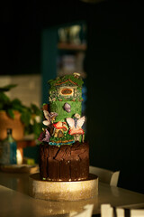 happy birthday cake with candles