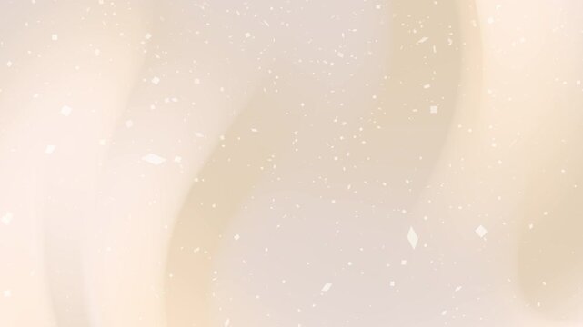 Soft beige gradient background with abstract snow particles and wavy flow effect, ideal for elegant and minimal design themes
