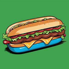 hotdog vector art for design needs