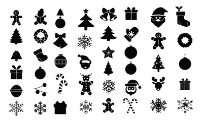 Christmas elements set