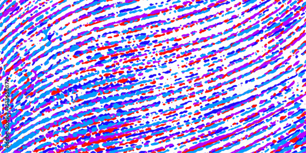 Poster abstract digital artwork displaying a dynamic pattern composed of vibrant intersecting colored brush