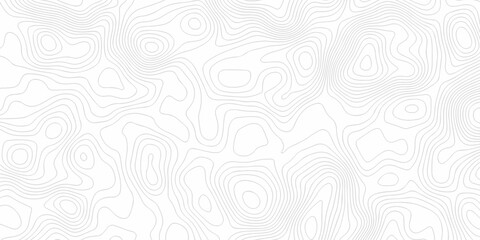  Topo contour map on white background, Topographic contour lines map seamless pattern.