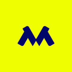 m logo, m letter logo, custom m lettter logo, m minimal logo