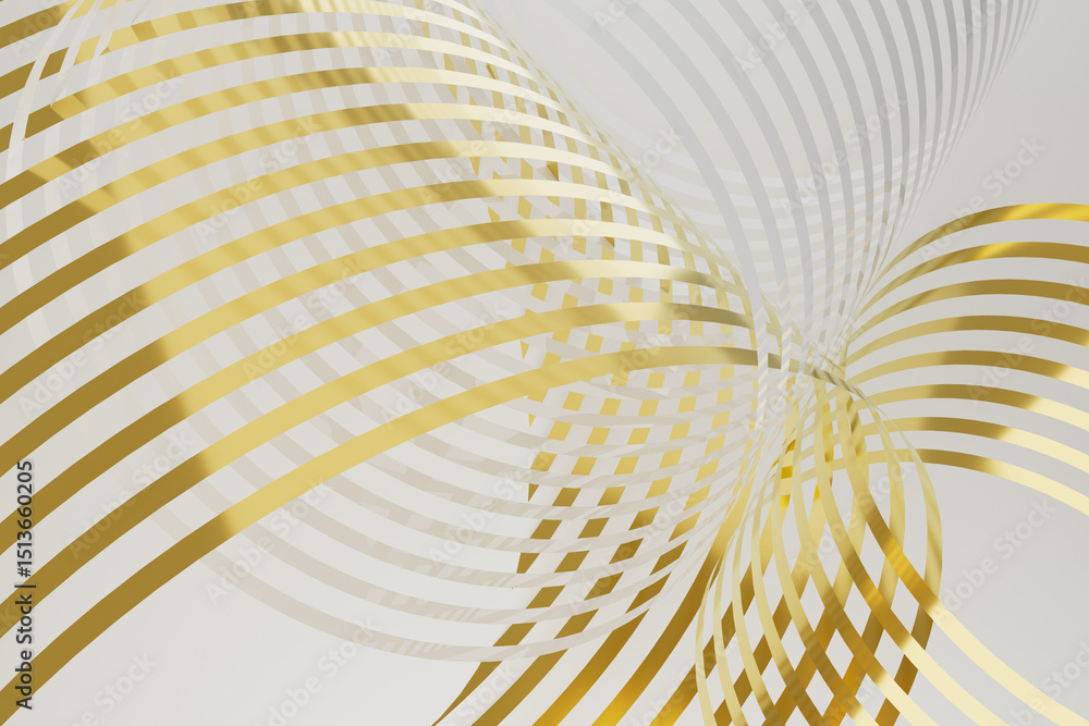 Poster elegant modern abstract background showcases golden circular patterns on white background with a 3d 
