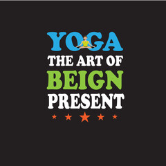Obraz premium yoga t-shirt design 