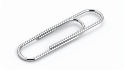 Paper clip isolated on white background 