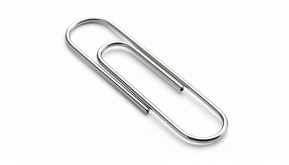 Paper clip isolated on white background 