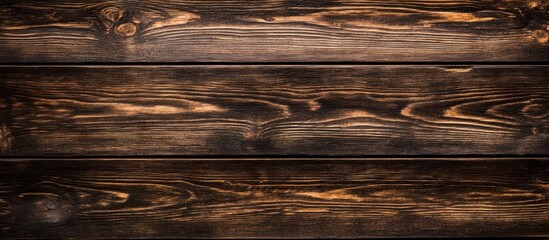 Detailed capture of a dark brown wooden surface with visible grain patterns