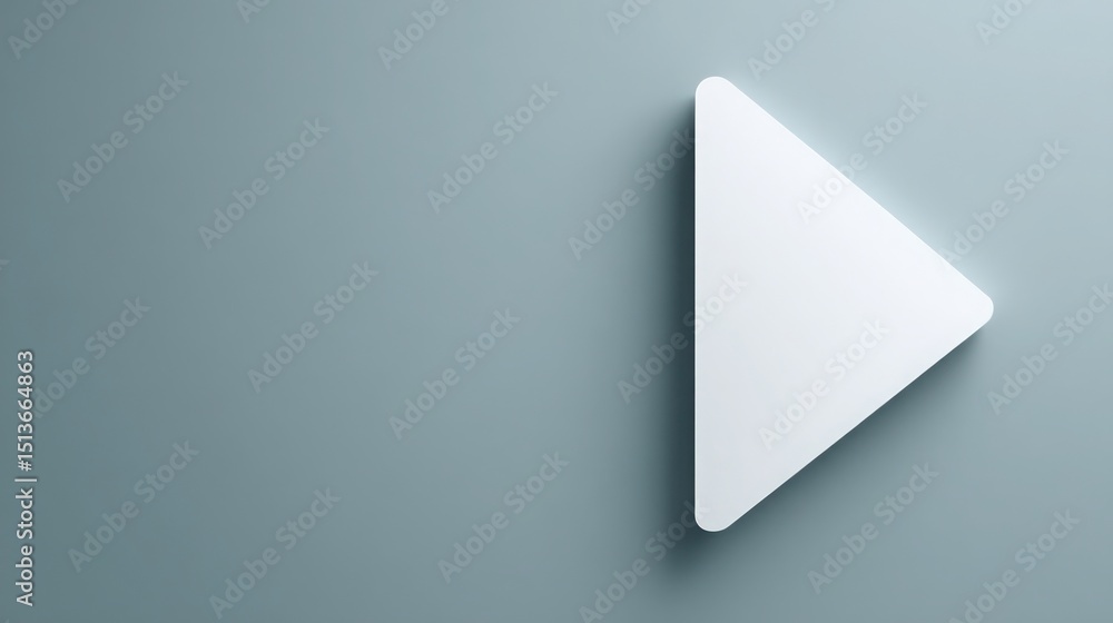 Poster white arrow on a vibrant blue background indicating speed and urgency in response to key triggers or