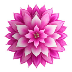 Round ornamental floral lace pattern with mandala flower vintage mandala design