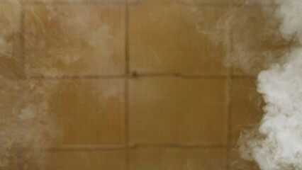 Warm and Cozy Smoke Floating Below the Glass