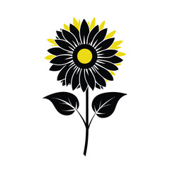 sunflower vector illustration