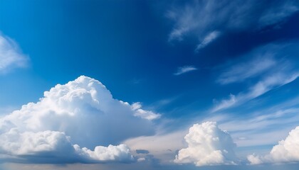 subtle clouds of white and blue sky