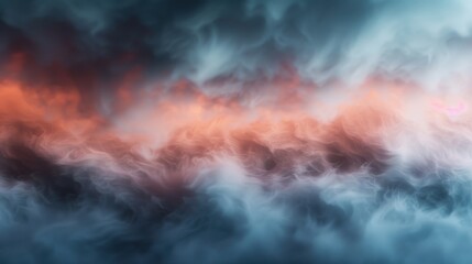 A mesmerizing image of swirling clouds infused with vibrant colors, evoking feelings of wonder and inspiration while capturing the beauty of nature's atmospheric phenomena.