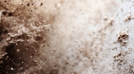This image captures the breathtaking moment of a dust explosion, showcasing the intricate details and ethereal light effects as particles scatter dramatically in motion.