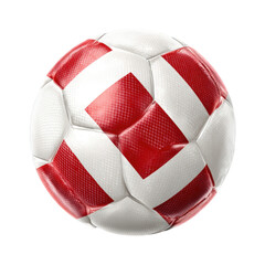 Fototapeta premium red soccer ball