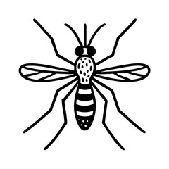 Aedes Mosquito Doodle - Order Diptera