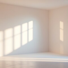 Fototapeta premium Light and shadow in an empty room