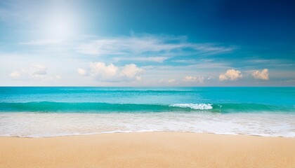 Fototapeta premium vertical summer background of beach sand and sea